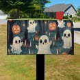thumbnail image 3 of Halloween Horror Pumpkin Spooky Ghost Mailbox Cover,Magnetic 21x25.5 Inch Mailbox Wrap Waterproof Durable Halloween MailBoxcovers for Yard Farmhouse Decorative, 3 of 4