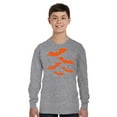 thumbnail image 2 of Awkward Styles Halloween Youth Sweatshirt Girls Boys Orange Bats Crewneck Tee for Kids, 2 of 5