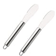 thumbnail image 1 of 2 piezas de crema de acero inoxidable espátula mantequilla spatula spatula pastel de piñera gadget de cocina para pastel de pastel (plata), 1 of 5