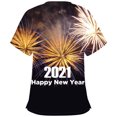 thumbnail image 4 of BloomJoy Scrubs for Women Year Short Sleeve V-neck Tops Working Cartoon Print Blouse V Neck Tee Graphic Women Sports T Shirt Womens T Shirts Long Sleeve Tan Raglan Shirt Swim, 4 of 6