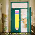 thumbnail image 2 of 2 PCS Pencil Classroom Door Window Cover Pencil Shaped Door Curtain Blackout Lockdown Shades Glass Window Covering,2 Pcs * Classroom Door Window Cover, 2 of 8