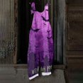 thumbnail image 7 of Halloween Jumpsuits for Women Spaghetti Strap Overalls Print Loose Sleeveless Linen Romper, 7 of 7
