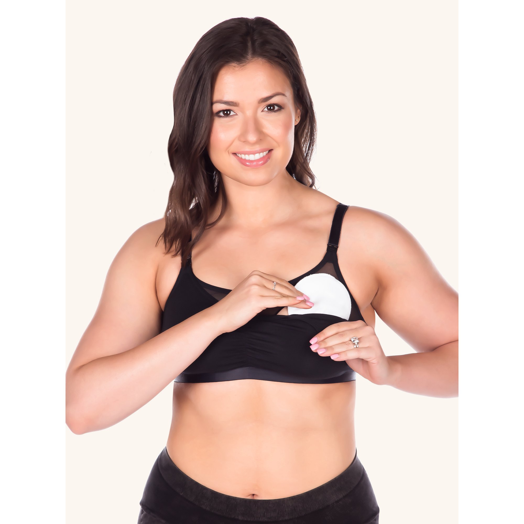Leading Lady, Washable Nursing Pads, Gentle on Skin, Extra Absorbent, Contoured Shape, Soft Cotton, Fits Under Nursing Bras or Tops, 12 Pack (Women's)