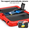 thumbnail image 3 of XYX for Xiaomi Redmi Pad 2 Case 11 inch, 3in1 Heavy Duty Shockproof Tablet Cover with Stand, Shoulder Strap, Red, 3 of 7