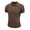 Coffee, variant on Mens Classic Short Sleeve Polo Shirts Cotton Blend with Front Pocket,Business Casual Golf Tops for Work Royal Blue L