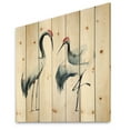 thumbnail image 2 of Designart 'Two Monochrome Shadoofs' Farmhouse Print on Natural Pine Wood, 2 of 5