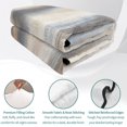 thumbnail image 4 of Twin Quilt Set 68''x86'', Beige Gray Lightweight Summer Bedspread Coverlet Set with 2 Pillow Shams, Abstract Grunge Mottled Neutral Texture Breathable All Season Quilt Bedding for Dorm/Bedroom, 4 of 9
