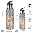 thumbnail image 2 of Yayeee 33oz Insulated Water Bottle Double Wall Stainless Steel with Flip Straw Lid, Gray Llama Pattern, 2 of 7