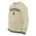 thumbnail image 2 of Men's New Era  Cream Seattle Mariners St. Patrick's Day Twill Pullover Sweatshirt, 2 of 3