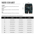 thumbnail image 3 of Pofeuu Little Fish Skeleton Print Men's Soft Woven Elastic Waistband Sleep Pajama Short-Medium, 3 of 6