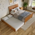 thumbnail image 4 of Portland Full Wood Bed with Matching Footboard & Trundle in Light Toffee, 4 of 13