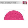 thumbnail image 4 of HOME WEAVERS Waterford Collection Cotton Slice Rug, 17" x 30", Hot Pink, 4 of 9