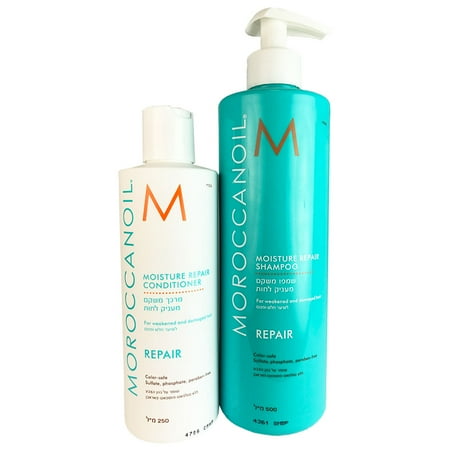 Moroccanoil Moisture Repair Shampoo 16.9 oz & Moisture Repair Conditioner 8.5 oz