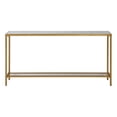 thumbnail image 3 of Uttermost Hayley Modern Style Metal Console Table in Gold Finish, 3 of 7