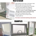 thumbnail image 3 of Adjustable Window Screen Replacement kit with Zipper Opening, Fiberglass White 47in X 47in (120X120cm) can be Cut,Keep Bugs Mosquitoes Out,Insect Protection Nets for Household Purposes, 3 of 5