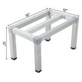 thumbnail image 1 of Fulvari Aluminum Dunnage Rack 1000 Lbs Capacity,Commercial Dunnage Rack with Floor Clearance 48x14x8 Inch Heavy Duty Commercial Storage Rack for Restaurant, Supermarket, Kitchen, 1 of 6