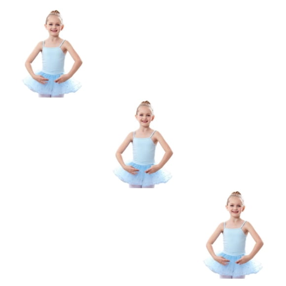Minnieouse Traje de Ballet de Color sólido de diseño Simple para niña, traje de entrenamiento de baile para niños, ropa, regalo de Type1 NO1