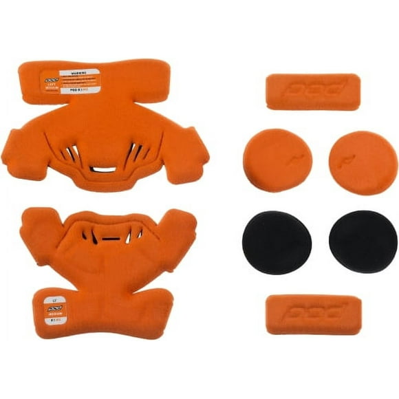 Pod MX Unisex-Child K1 Knee Brace Pad Set (Orange, Youth Medium) (Left)