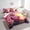 Pink Orange Black White, variant on 7pcs Cartoon Penguin Twin Comforter Set for Kids Boys Girls Beach Themed Bedding Comforter Sets, Antarctic Animal Bed in a Bag Cute Wildlife Bedding Set, Coastal Sea Ocean Marine Bed Sheets Set