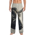 thumbnail image 1 of Kdxio Mystical Bull in Fog Pattern Men's Pajama Pants, Elastic Waist with Drawstring and Pockets, Comfortable Loungewear-Medium, 1 of 6