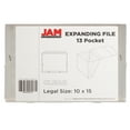 thumbnail image 3 of JAM Paper 13 Pocket Expanding File, Clear, 24/Pack, Legal Size, 10 x 15, 3 of 5