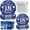 18, variant on Jestar 96Pcs 18th Birthday Party Plates and Napkins Party Supplies Navy Blue Silver