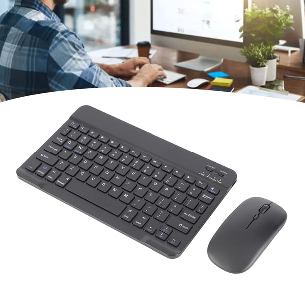 Juego De Teclado Y Ratón Inalámbricos, 800/1200/1600/2400DPI Compatible Con2,4G, Panel Antideslizante Impermeable A Prueba De Polvo, Teclado De Computadora Para Oficina