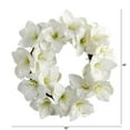 thumbnail image 2 of Nearly Natural Floral Plastic Wreath, 18.00" (Assorted Colors), 2 of 3
