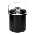 thumbnail image 2 of Cubo de hielo portátil, enfriador de bebidas aislado con tapa, cubo multiusos para refrigerios negro, 2 of 9