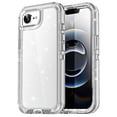 thumbnail image 1 of Funda AiCase para iPhone 16e, transparente, purpurina brillante, 3 capas, 1 of 9