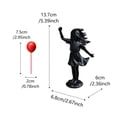 thumbnail image 2 of La estatua de resina de la niña con globos negros, con su elegante diseño, es el complemento perfecto para cualquier estancia, desde el salón hasta el dormitorio., 2 of 7