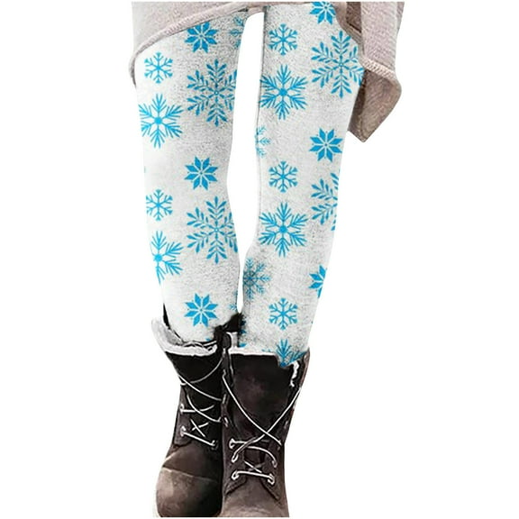 AOOCHASLIY Women Christmas Pants Womens Fashion Casual Christmas Printed Tight Leggings High Waist Pants