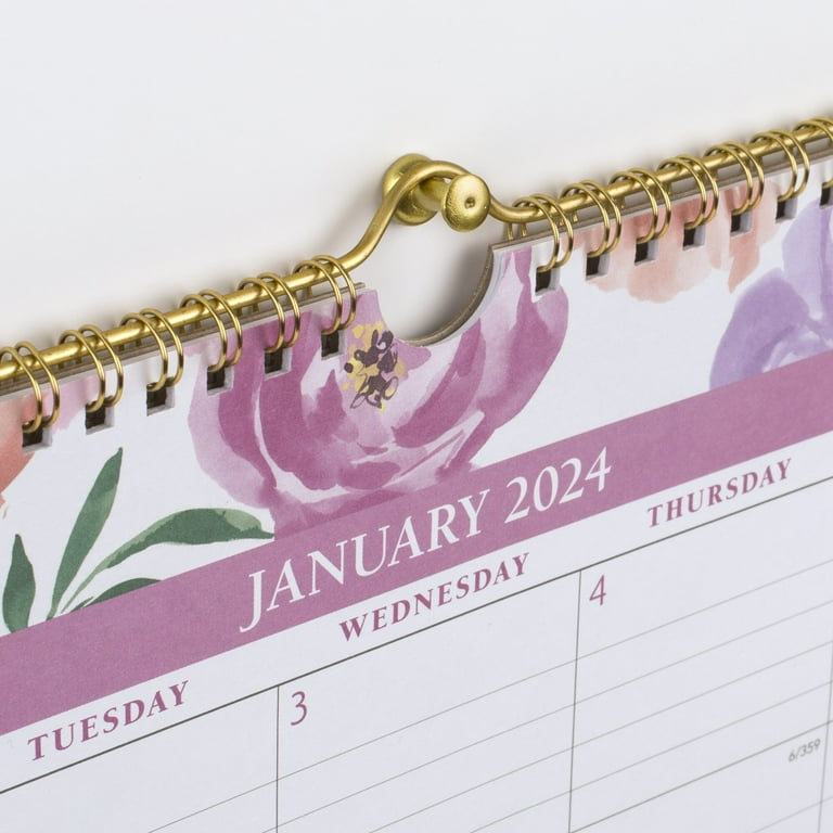 AT-A-GLANCE 15 x 12 in. Badge City of Hope 2024 Monthly Wall Calendar with  Floral - Medium - Walmart.com