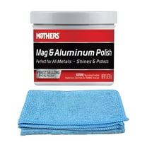 Mothers Mag & Aluminum Polish 05101-CLOTH1 Automotive Wax, 10 oz