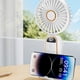thumbnail image 4 of Ventilador de cuello colgante para exteriores, ventilador pequeño Usb, cintura colgante, miniventilador portátil perezoso, ventilador para dormitorio, 4 of 7