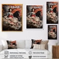 thumbnail image 4 of Designart "Rodeo Queens of Japan" Fashion Canvas Wall Art - Glam Black Woman Bedroom Canvas Wall Art, 4 of 6