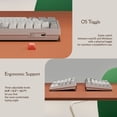 thumbnail image 4 of Keychron C1 Pro 8K QMK Wired Custom Mechanical Gaming Keyboard TKL, Keychron Super Linear Red Switch, 4 of 7