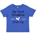 thumbnail image 3 of Inktastic My Great Grandma Loves Me Heart Great Grandchild Boys or Girls Toddler T-Shirt, 3 of 5