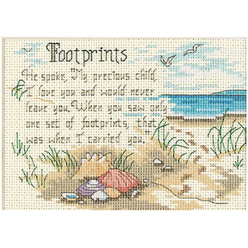 Dimensions Jiffy "He Spoke" Mini Counted Cross Stitch Kit, 7" x 5