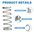 thumbnail image 3 of Uxcell 20 Pack Compression Spring, 20mm OD, 1.2mm Wire Size, 50mm Free Length, Spring Steel Construction Extended Mechanical Compression Springs for Shop and Home Repairs, Silver Tone, 3 of 6