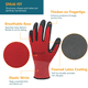 thumbnail image 3 of Guantes de jardinería, 6 pares de guantes de jardín transpirables sumergidos, guantes de trabajo, ideales para MFZFUKR CPB-US-DYP631-5, 3 of 5