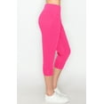 thumbnail image 4 of ALWAYS Women's Slimfit Super Soft Highwaisted Capri Joggers with Pockets - Neonpink XX-large, 4 of 6