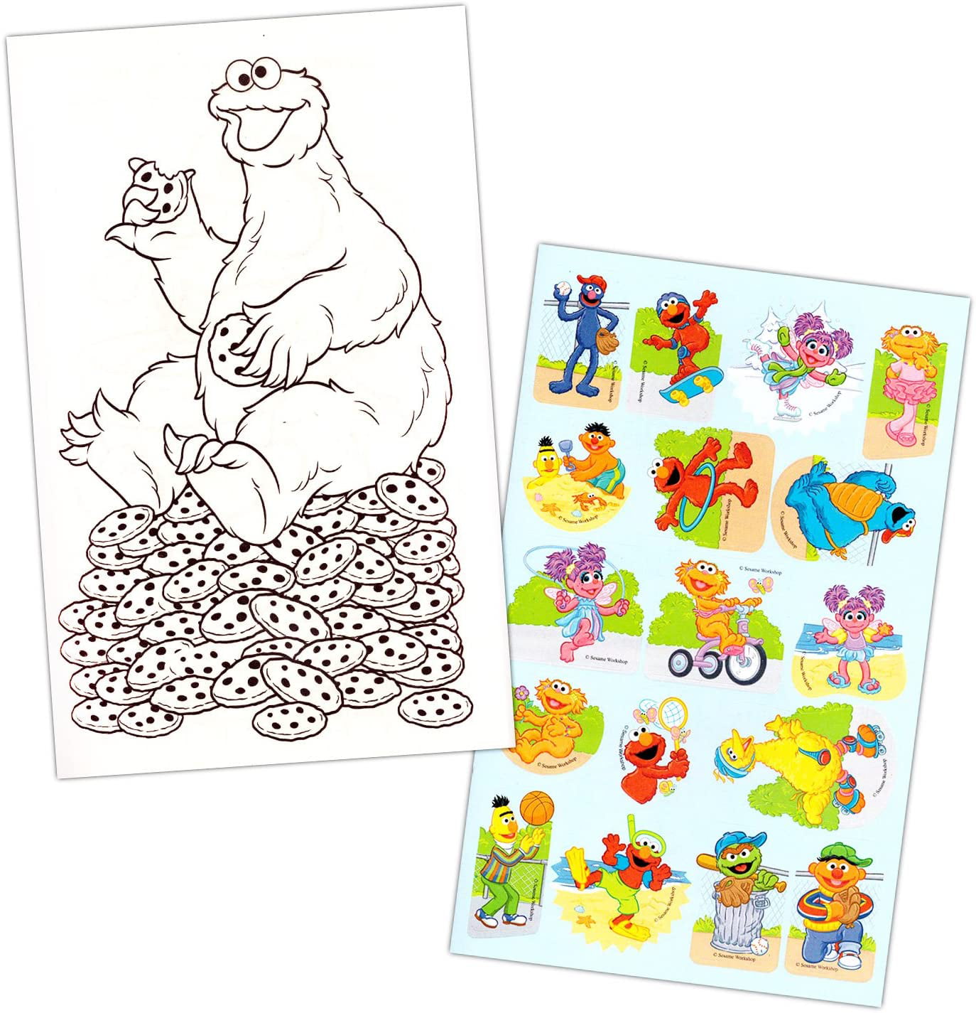 Bendon 41733 Sesame Street 64-Page Jumbo Coloring and Activity Book 