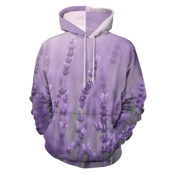 Lavender Field Bloom Men's Women New Sweatshirt Hoodie Men's Plus Size Sweatshirt Hooded Sweatshirt 3d Printed Street Men's Cloth