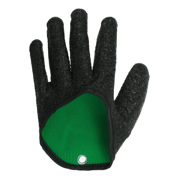 Uxcell Fishing Gloves for Man Fisherman Professional Non-Slip Puncture Resistant Gloves, Black(Left)
