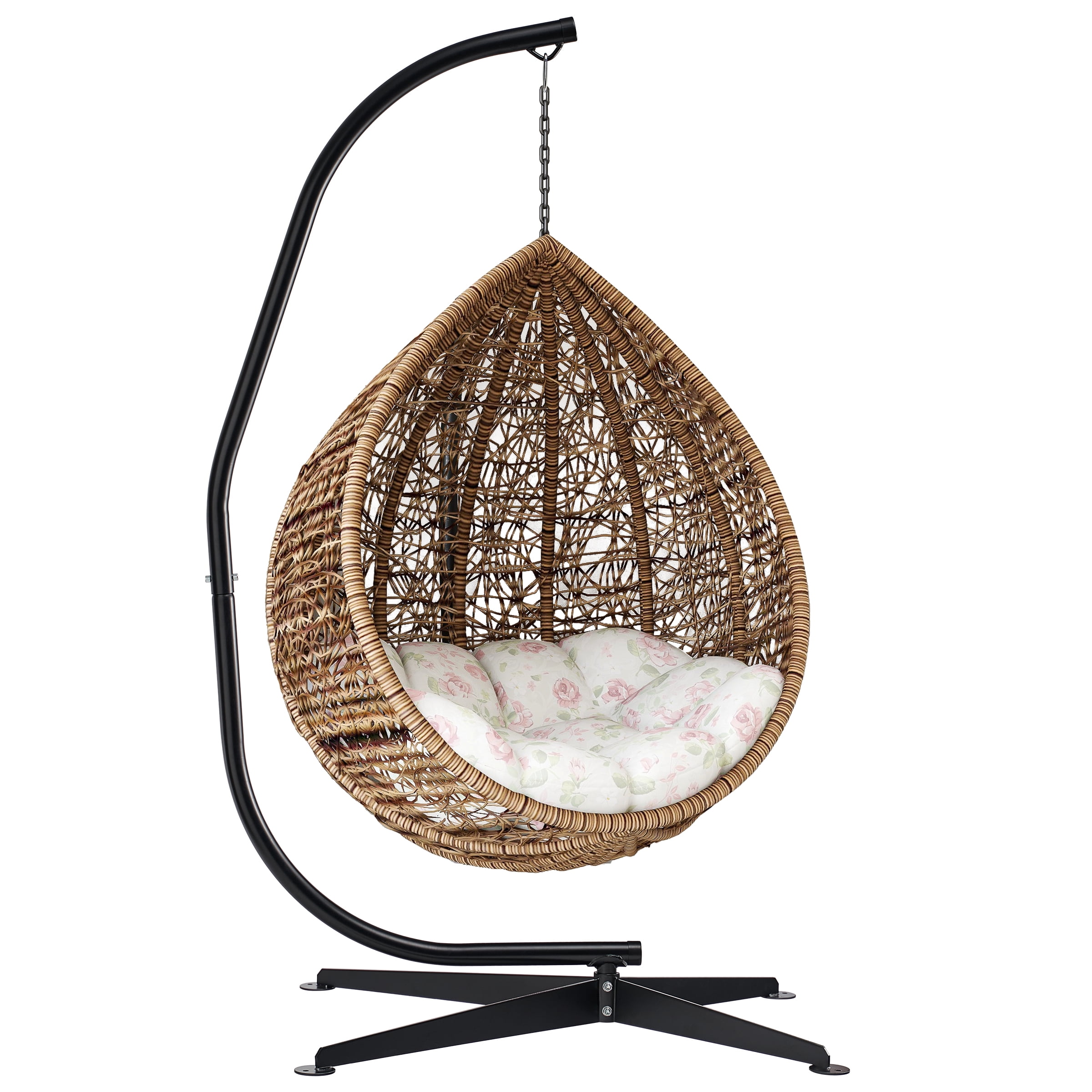 Sorbus Steel C-Stand Hammock Chair Stand, Adjustable Height, Weather-Resistant, Supports 330 lb