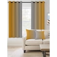 thumbnail image 2 of Fsddascl Orange Grey Ombre Blackout Curtains for Bedroom/Living Room, Thermal Insulated Kitchen Curtains, Gradient Contemporary Abstract Art Grommet Darkening Window Treatment Drapes 42"x63"x2, 2 of 8