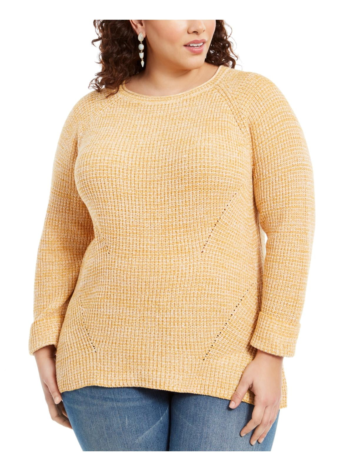 plus size gold sweater
