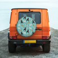 thumbnail image 6 of Yiaed Cute Dog Print Tire Wheel Cover, Waterproof Spare Tire Cover Fit for Jeep, Truck,Trailer, RV, SUV, Camper and Most Vehicle-15 inch, 6 of 6