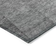 thumbnail image 4 of 10' X 14' Gray Silver And Charcoal Ombre Washable Indoor Outdoor Area Rug, 4 of 5